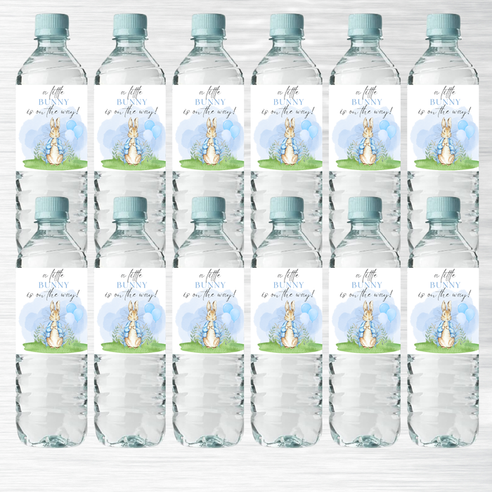 Peter Rabbit Baby Shower Collection - 15 Water Bottles Stickers