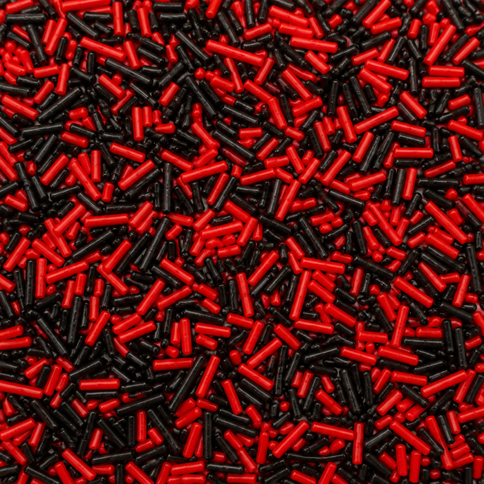 Bicolor Classic Sprinkles 4oz (Red/Black)