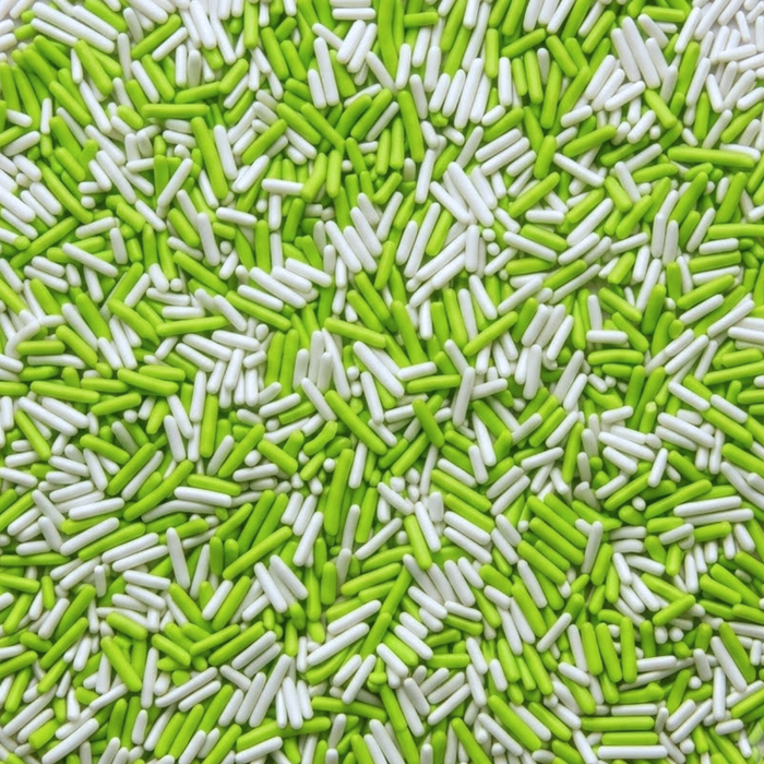 Bicolor Classic Sprinkles (Lime/White)