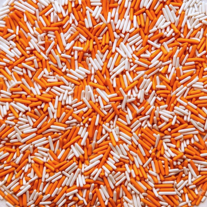 Bicolor Classic Sprinkles (Orange/White)