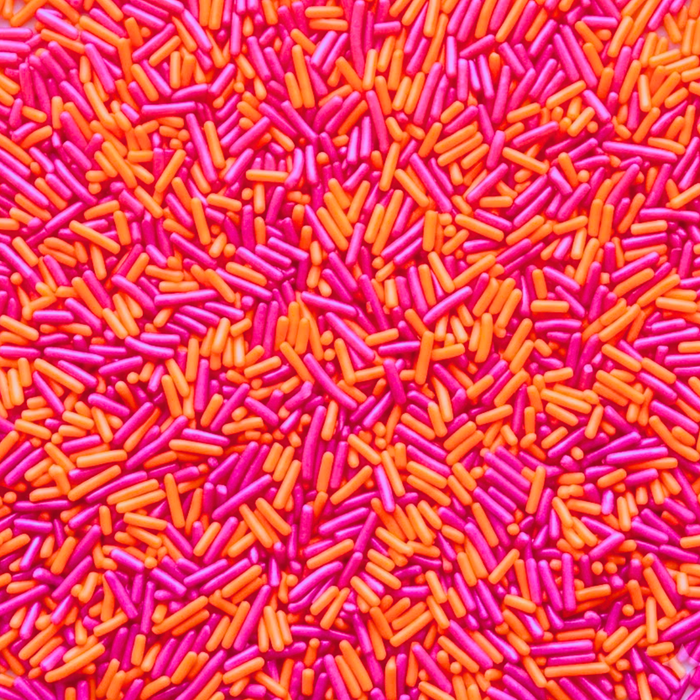 Bicolor Classic Sprinkles (Pink/Orange)