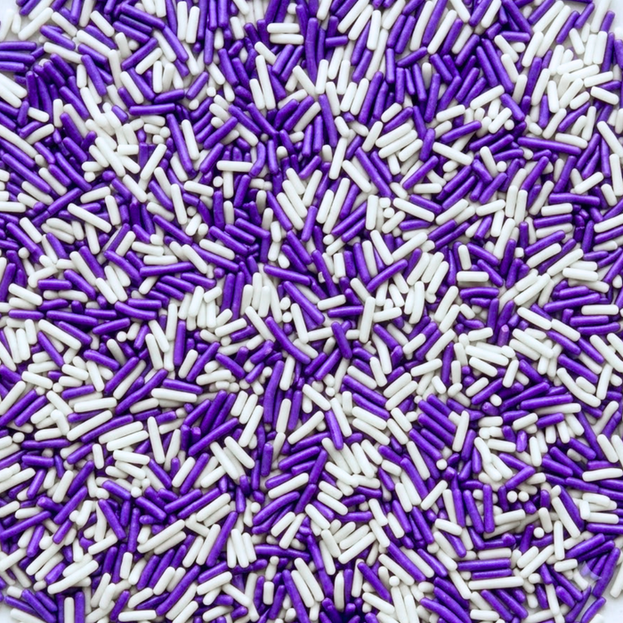 Bicolor Classic Sprinkles (Purple/White)