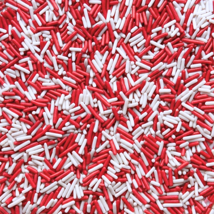 Bicolor Classic Sprinkles (Red/White)