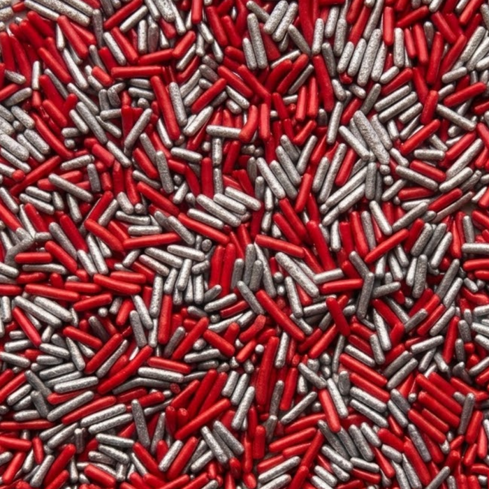 Bicolor Classic Sprinkles 4oz (Red/Silver)