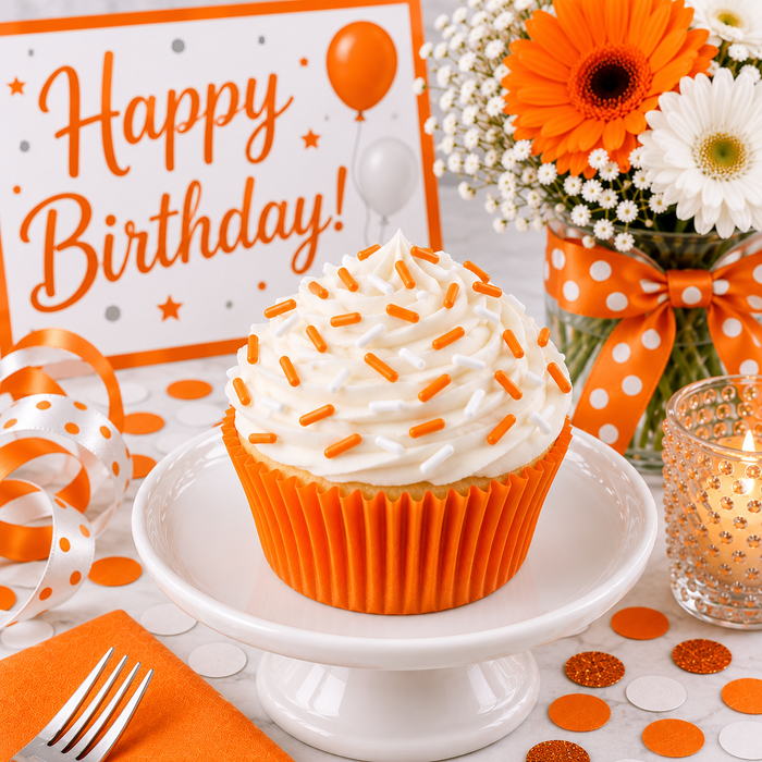 Bicolor Classic Sprinkles (Orange/White)