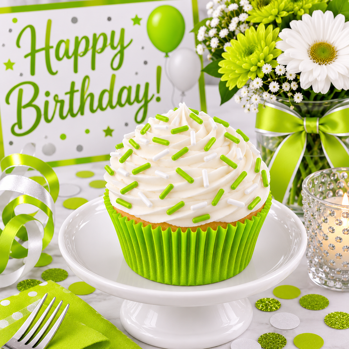 Bicolor Classic Sprinkles (Lime/White)