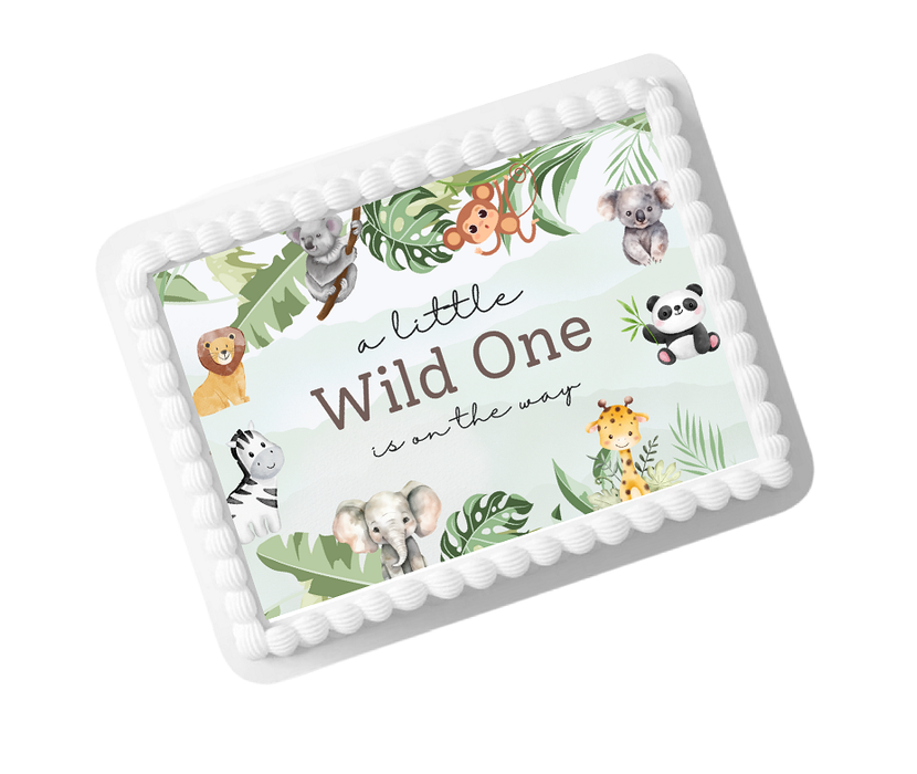 Baby Shower Wild One Photo Image Cake Decoration Topper 8x10