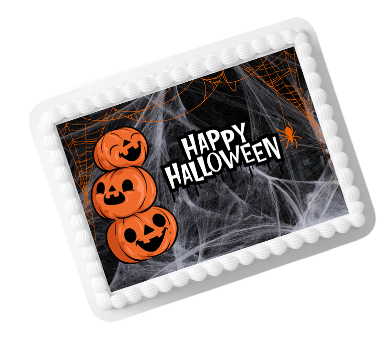 Happy Halloween Edible Photo Image Cake Decoration Topper 8x10