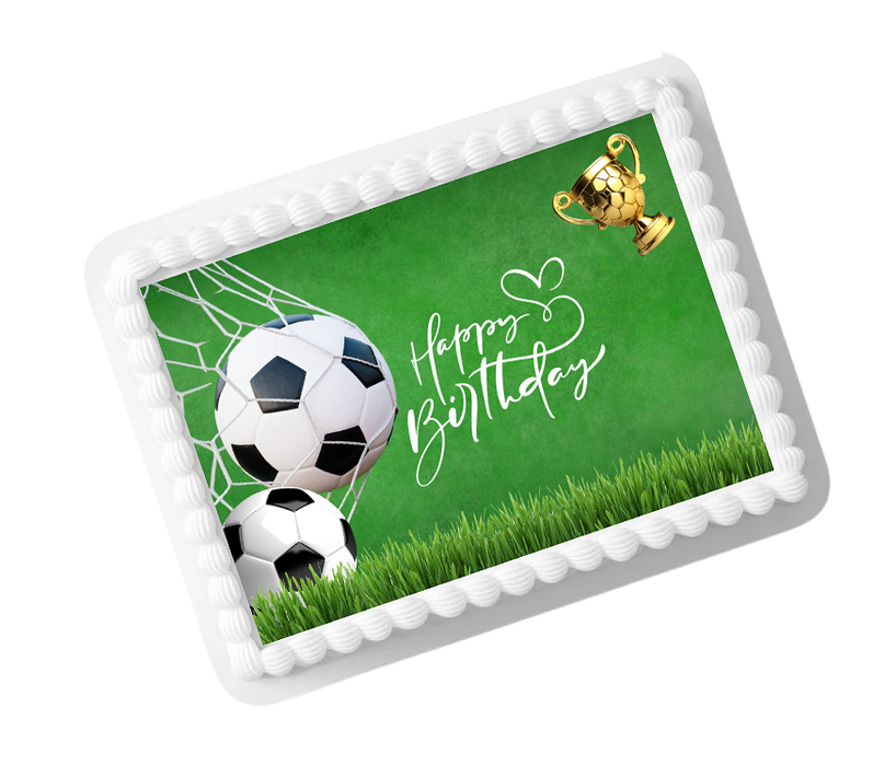 Soccer Edible Photo Image Cake Decoration Topper 8x10