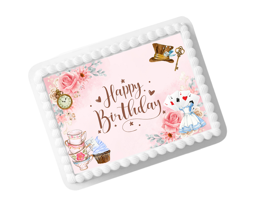 Whimsical Wonderland Edible Photo Image Cake Decoration Topper 8x10