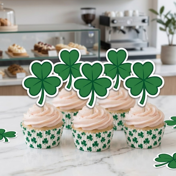 Saint Patrick's Day Dessert Decoration Cupcake Topper Rings - 12ct
