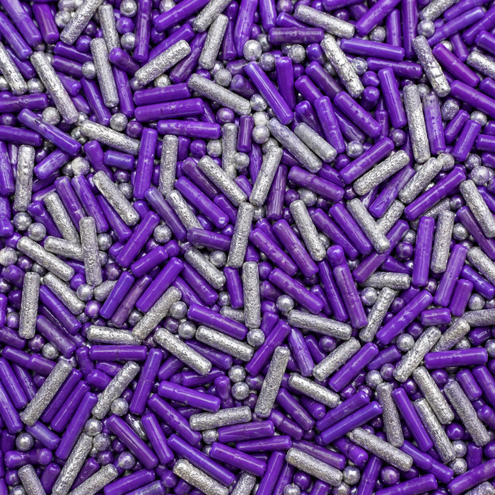 Bicolor Classic Sprinkles (Purple/Silver)