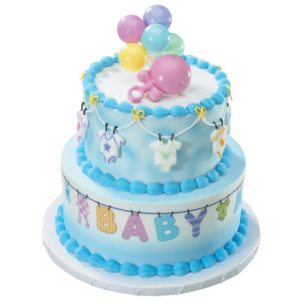 Baby Onesie Edible Icing Toppers - 12ct, Asstd.