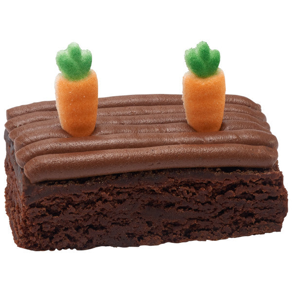 Medium Carrot Edible Icing Toppers 12ct