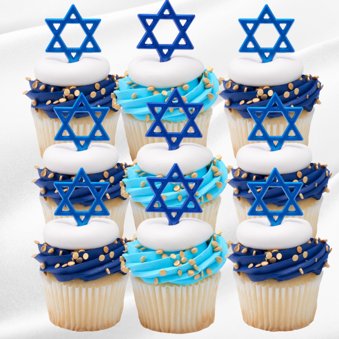 Mazel Tov Dessert Decoration Cupcake Topper Picks - 12ct
