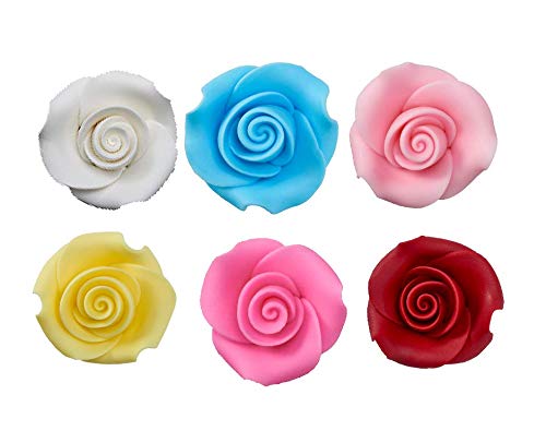 Rose Flower Decorative Icing - 6ct, Asstd.