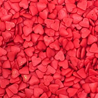 Shimmer Red Heart Confetti Sprinkles - 4oz