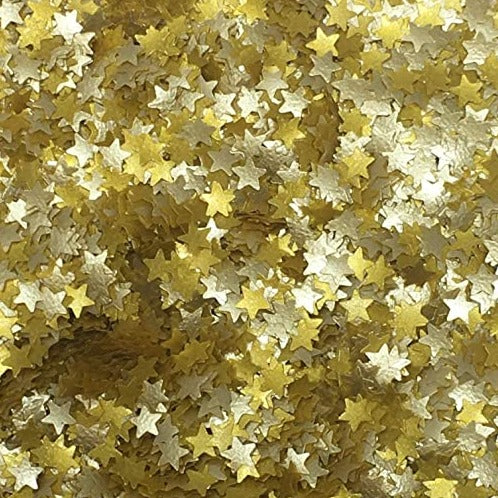 Gold Star Flake Confetti Sprinkles - 0.15oz