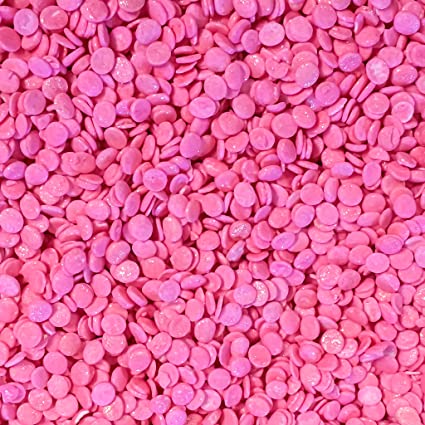Disc Confetti Sprinkles (Pink) - 4oz