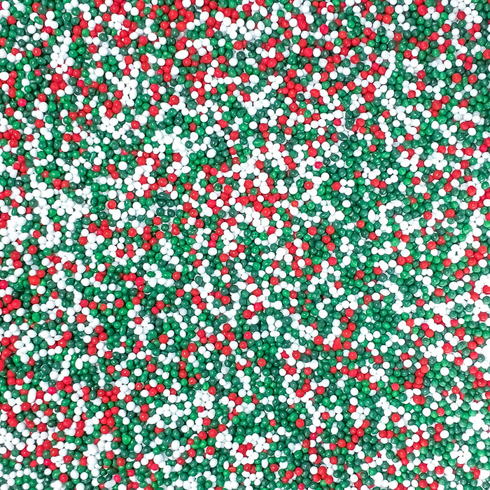 Christmas Nonpareil Sprinkles - 4oz