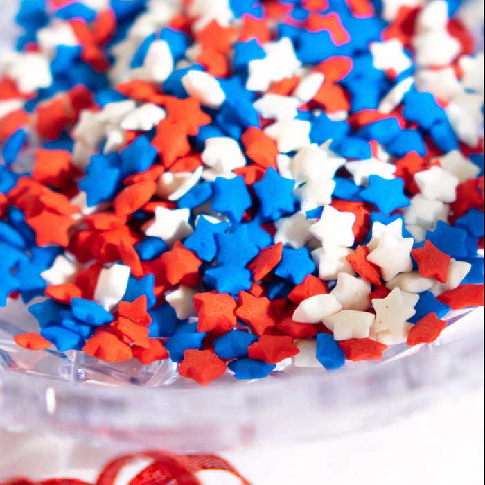 Patriot Stars Confetti Sprinkles - 4oz