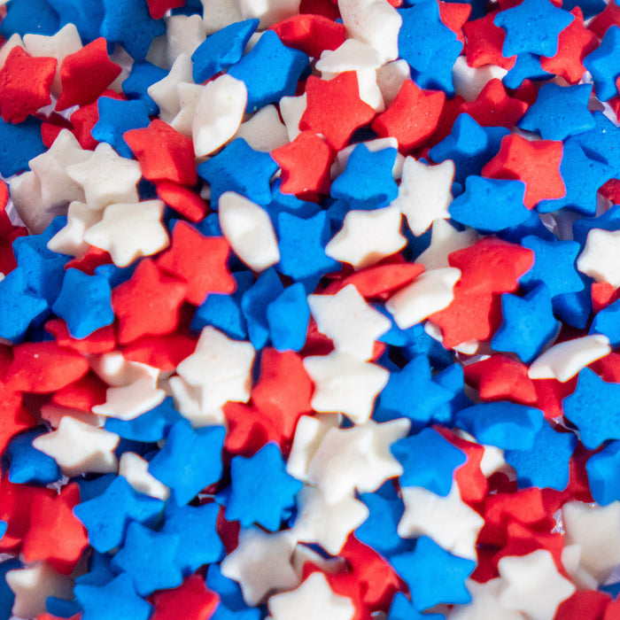 Patriot Stars Confetti Sprinkles - 4oz
