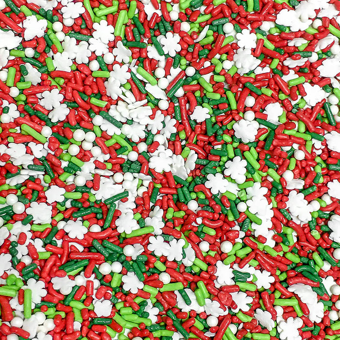Christmas Snowflakes Sprinkle Mix - 4oz