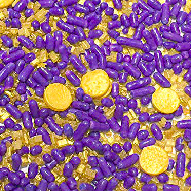 Edible Sugar Pearl Purple Cakes, Purple Edible Sprinkles