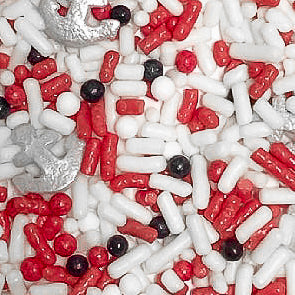 Nautical Anchor Sprinkle Mix (Red) - 4oz