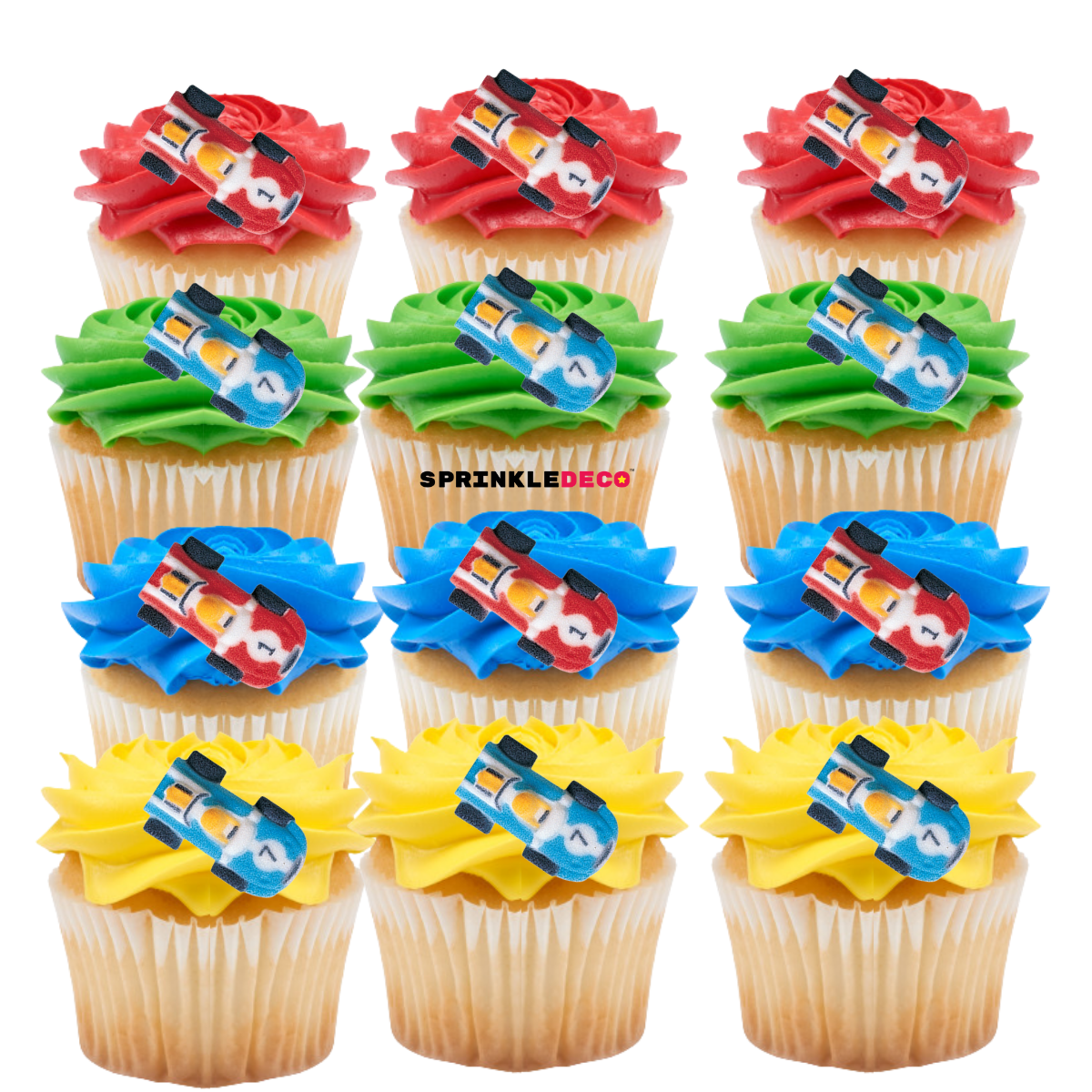 Lightning McQueen Cars card cake toppers (personalised) – Devlin Design  Studio