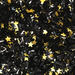 Black Glitter Flakes With Gold Stars Metallic Edible Shimmer Sparkle Glitter For Cakes And Cupcakes 2oz Jar