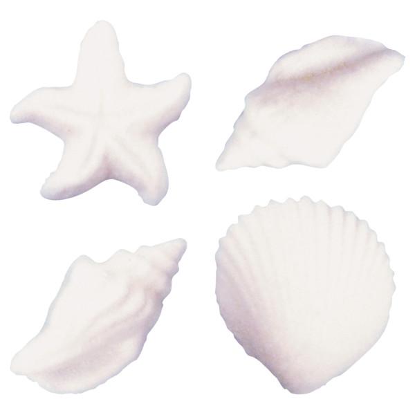 Seashells & Starfish Decorative Sugars (White) - 12ct, Asstd.