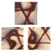 Sqaured Geometric Flair Fine Chocolate Edible Dessert Decoration Chocolate 12ct