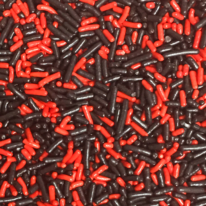 Bicolor Classic Sprinkles 4oz (Red/Black)