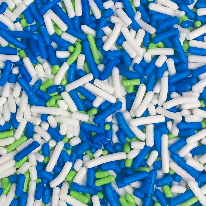 Tricolor Classic Sprinkles (Lime/Blue/White)