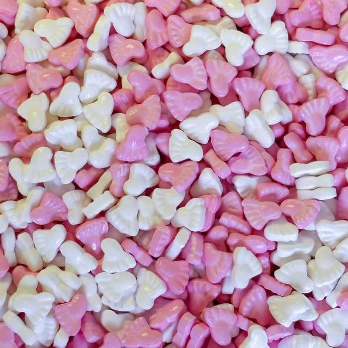 Pink and White Baby Feet Shaped Candy Sprinkles
