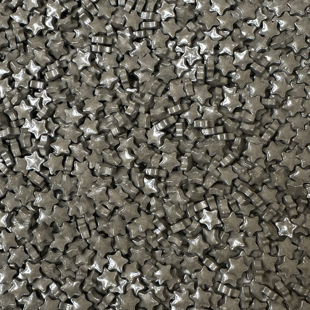 Extra Shiny Silver Metallic Star Shaped Candy SprinklesEdible Cake ...