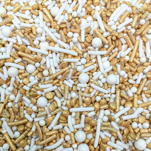 Edible Sugar Pearls (King Crown Gold) - 4oz