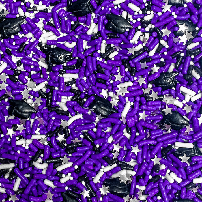 Graduation Sprinkle Mix (Purple) - 4oz