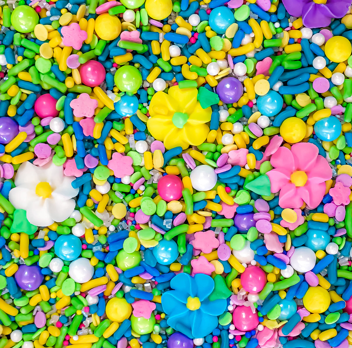 Spring Flowers Edible Shaped Photo Image Candy Cupcake and cake ...
