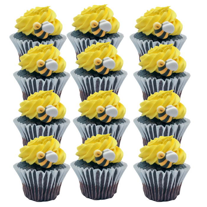 Bumble Bee Icing Decorations, Cupcake Toppers