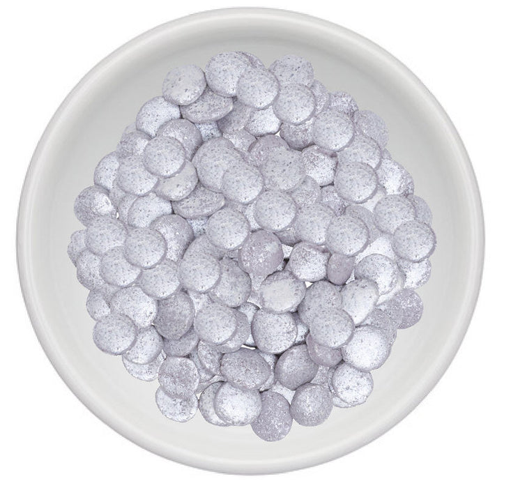 Silver Disk Confetti Sprinkles - 4oz