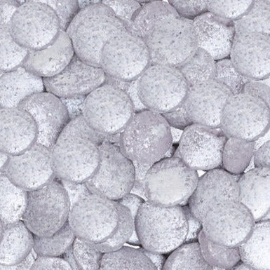 Silver Edible Sequin Confetti Sprinkles Quins for Cakes and Cupcakes 4 oz