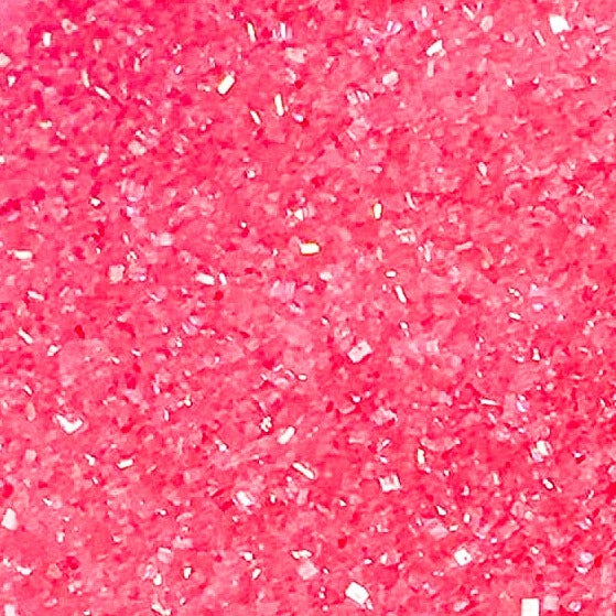 Edible Sugar Crystals (Pink) - 4oz