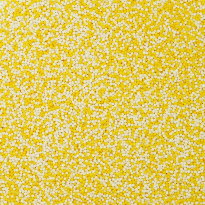 Bicolor Nonpareil Sprinkles (Yellow/White)