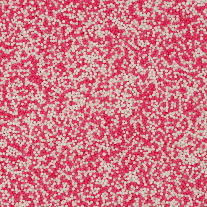 Bicolor Nonpareil Sprinkles (Pink/White)