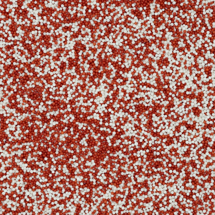Bicolor Nonpareil Sprinkles (Red/White)
