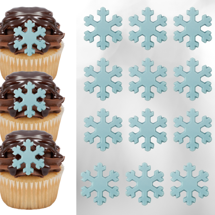 Snowflakes Gourmet Chocolate Decorations- 12ct