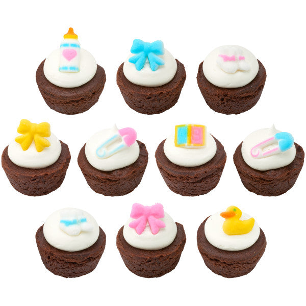 Baby Deluxe Edible Icing Decorations - 12ct, Asstd. — SprinkleDeco
