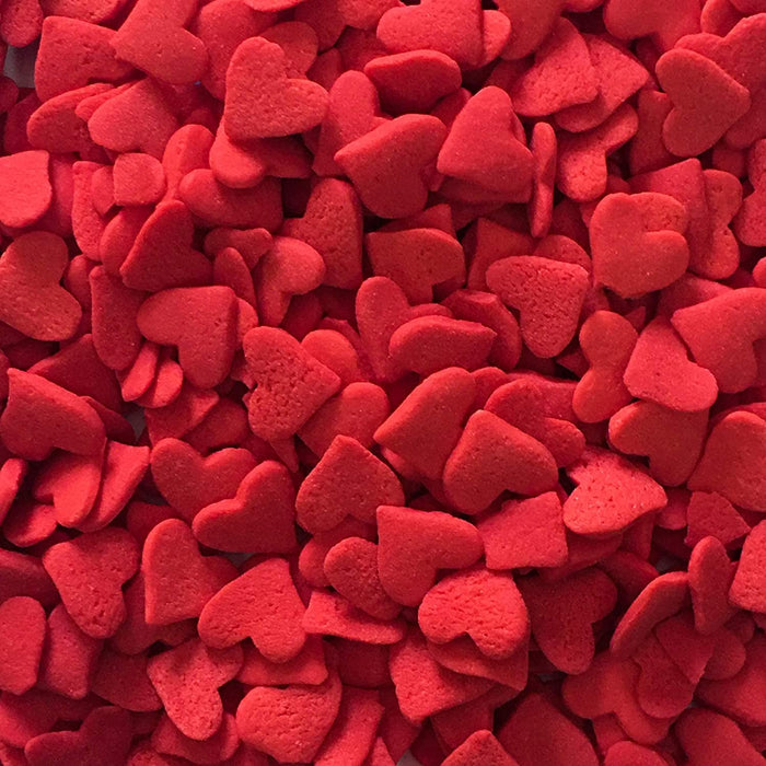 Jumbo Red Heart Confetti Sprinkles - 4oz